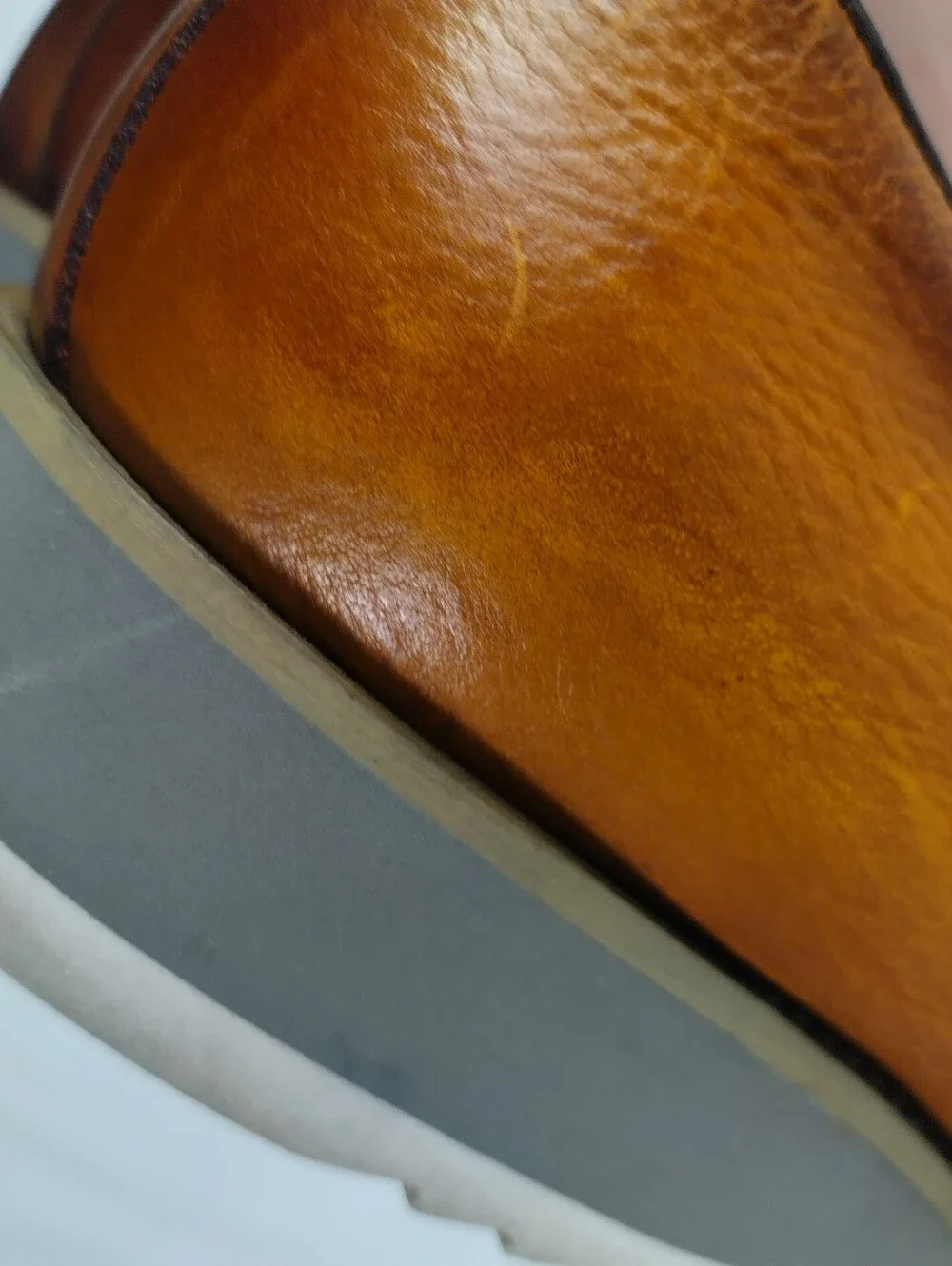 Maison Forte Mens Size 11 Vienna Leather Bit Dress Loafers Cognac Gress Loafers
